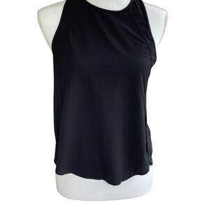 Lululemon Athletica Jet Black Tank Top, with Cross Open Back. Lightweight